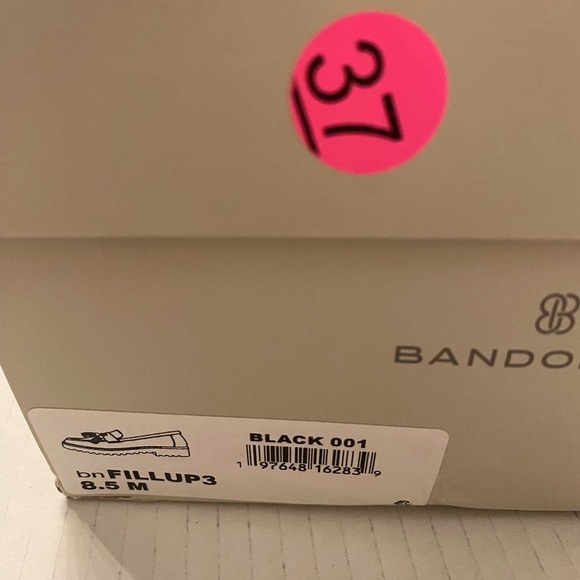 Bandolino Women’s Black Patent Loafers Tassel Fillups Vegan New 8.5 w Box - Picture 5 of 13